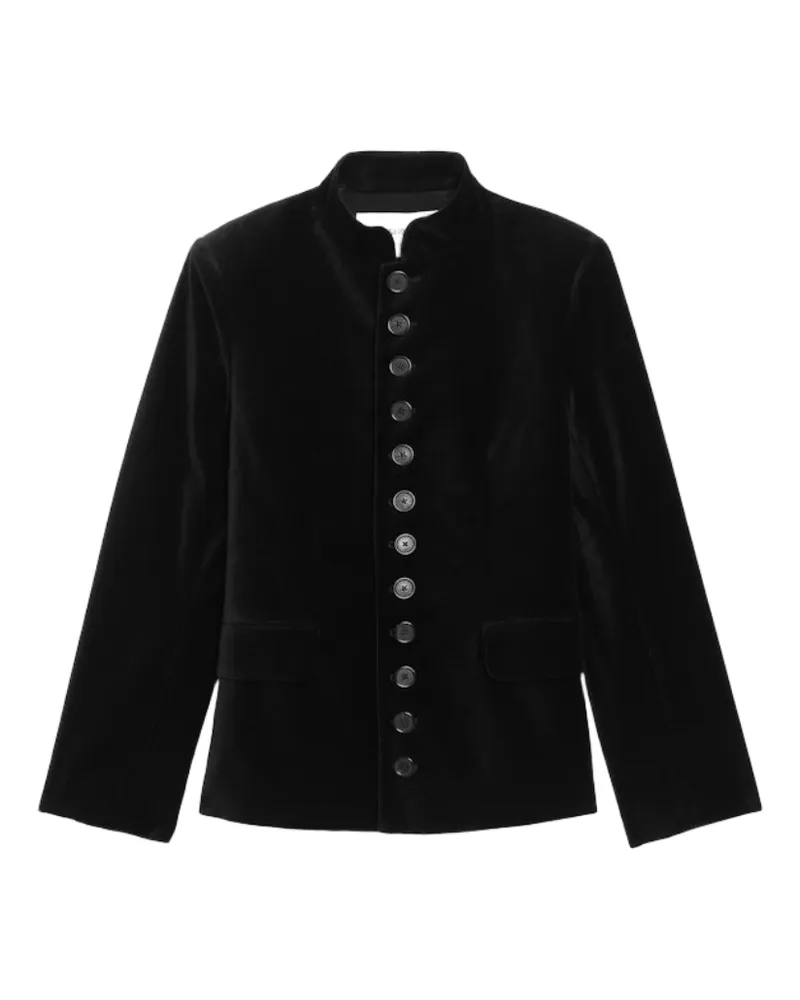Zadig & Voltaire Vallo Samt Jacke Schwarz