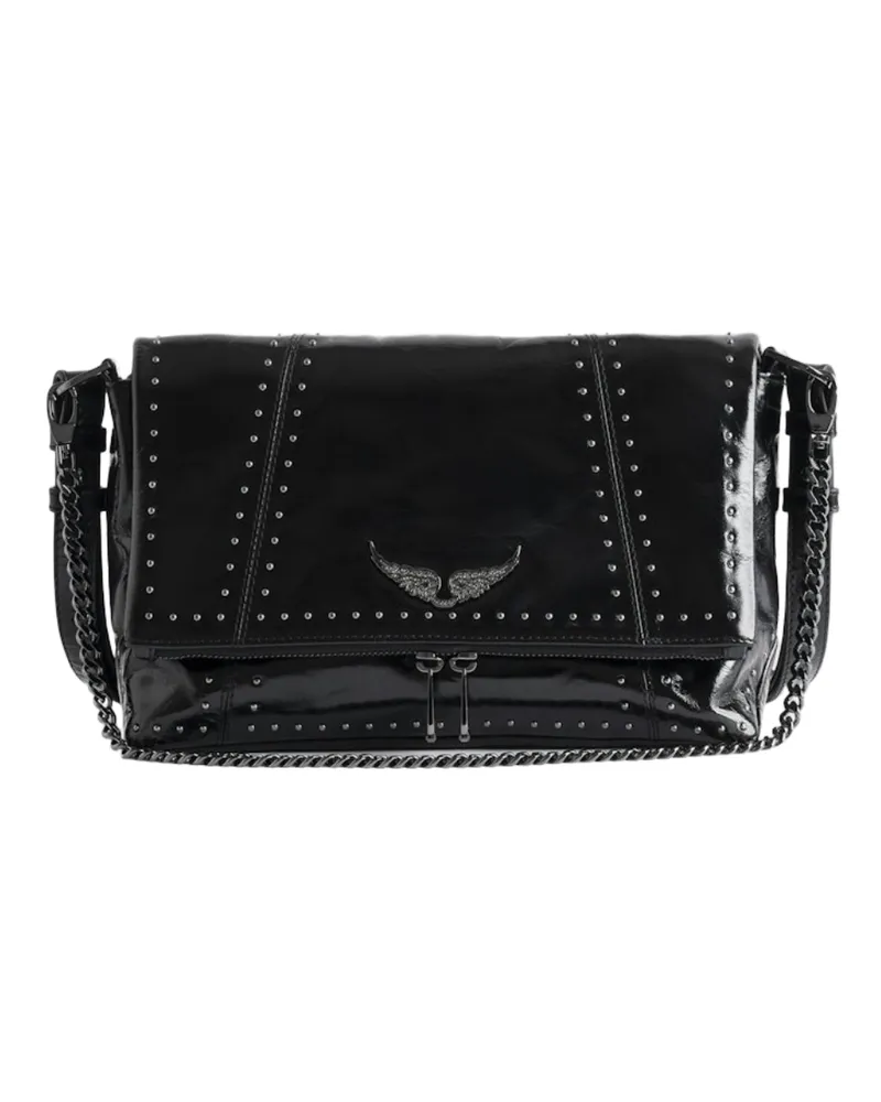 Zadig & Voltaire Tasche Rocky II Vintage Patent Studs Schwarz