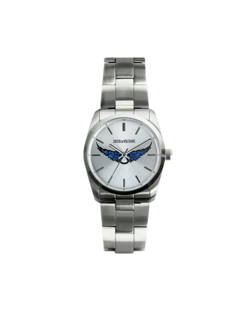 Zadig & Voltaire Zadig Strass Wings Uhr Grau