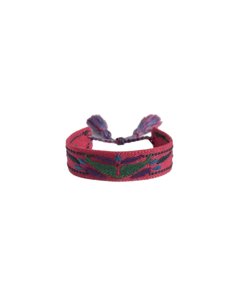 Zadig & Voltaire Zadig Wings Gewebtes Armband Rosa