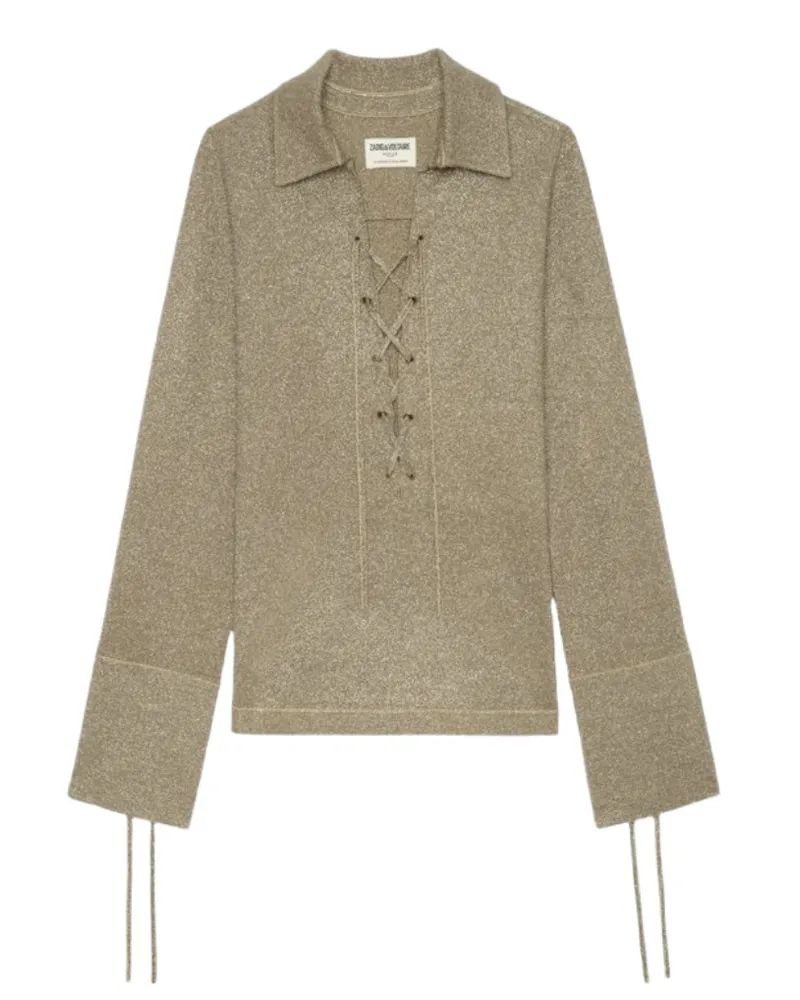 Zadig & Voltaire Pullover Listy Gold