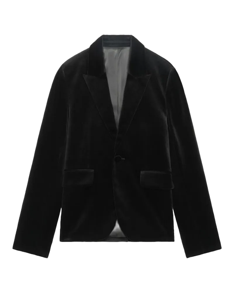 Zadig & Voltaire Vavyh Samt-Blazer Schwarz