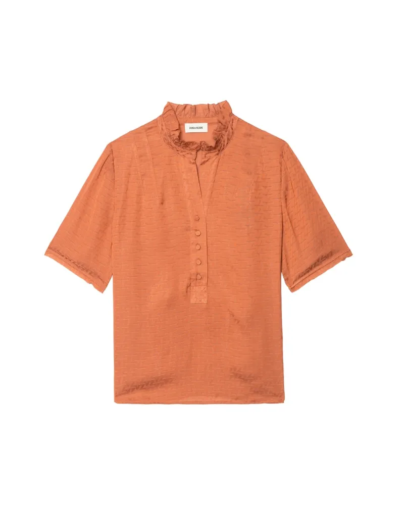 Zadig & Voltaire Top Topher Satin Sienna