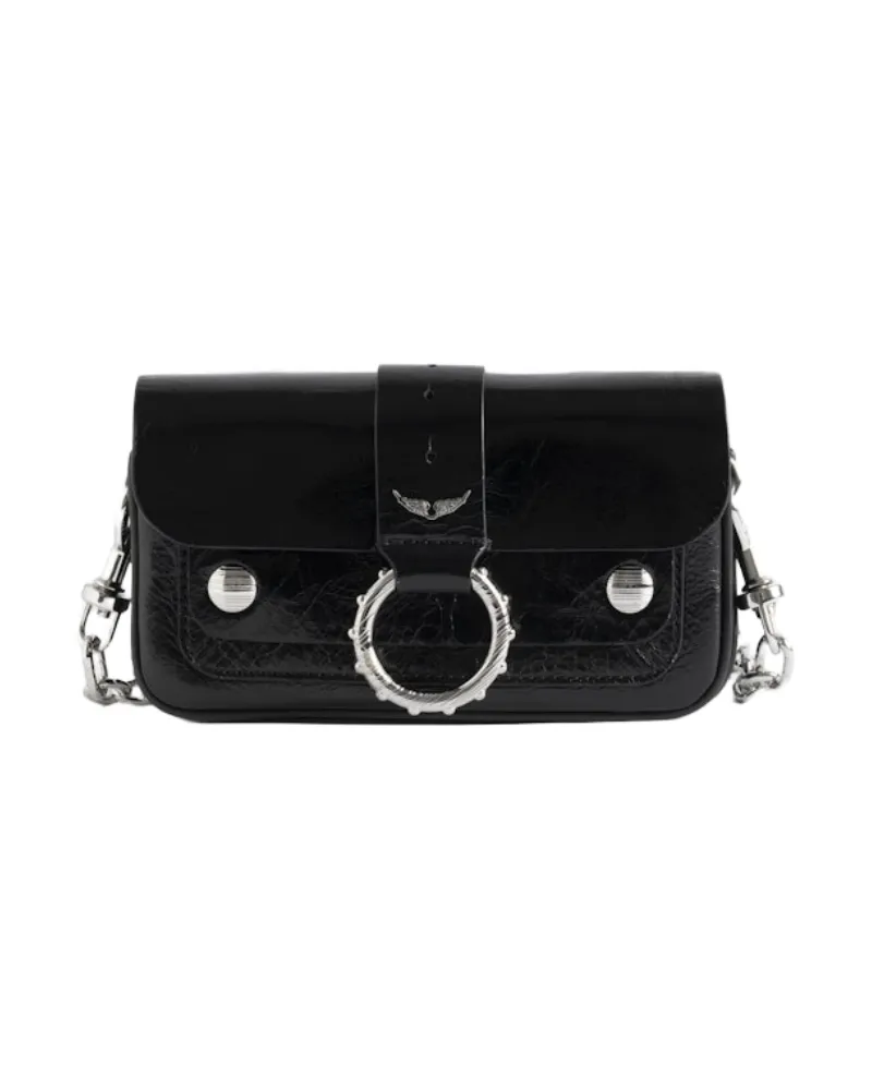 Zadig & Voltaire Tasche Kate Wallet Vintage Patent Schwarz