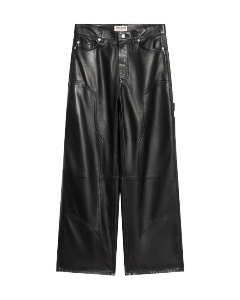 Zadig & Voltaire Perya Lederhose Schwarz