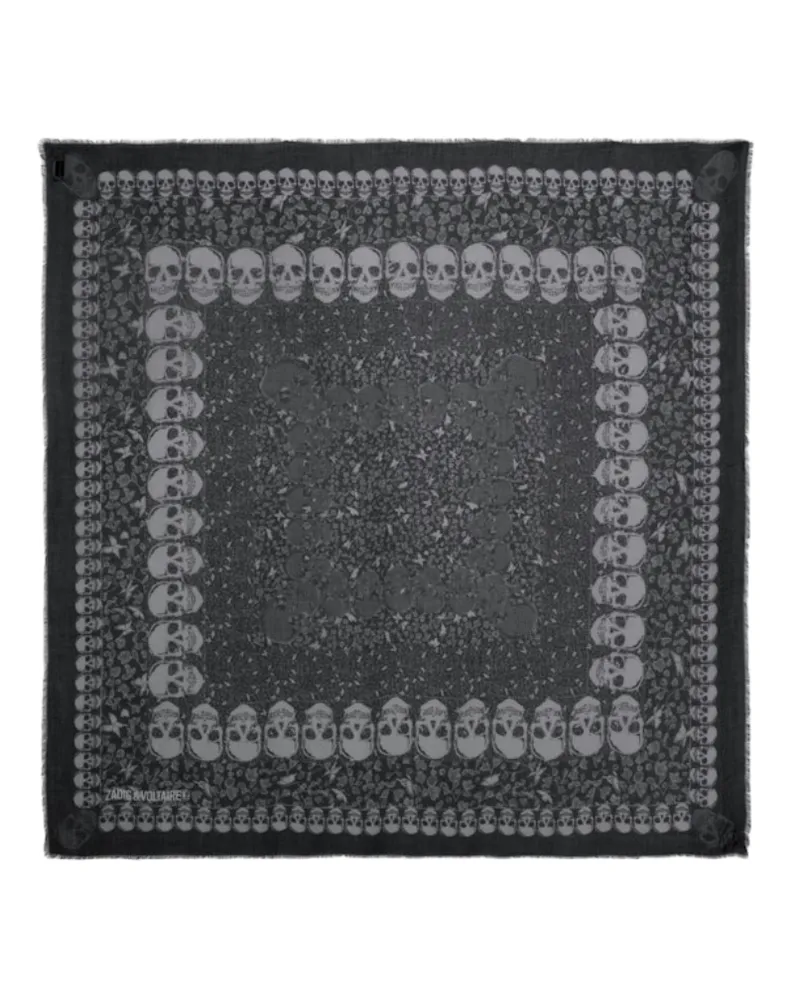 Zadig & Voltaire Schal Kerry Garden 135 Schwarz
