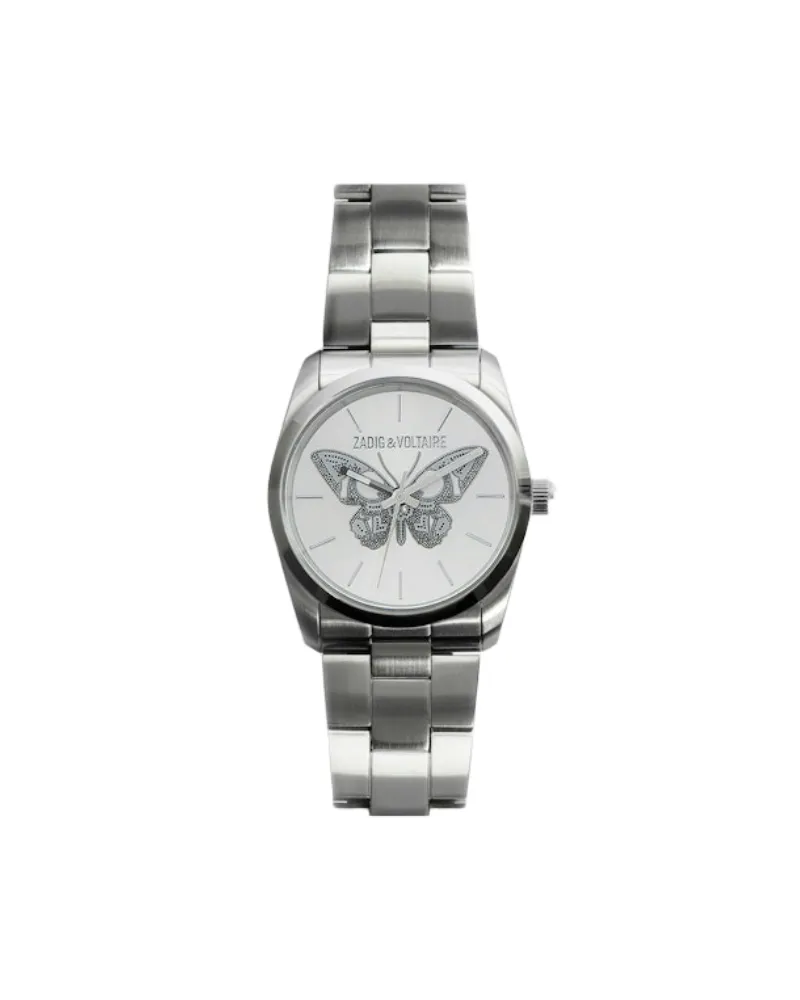 Zadig & Voltaire Zadig Butterfly Uhr Silber