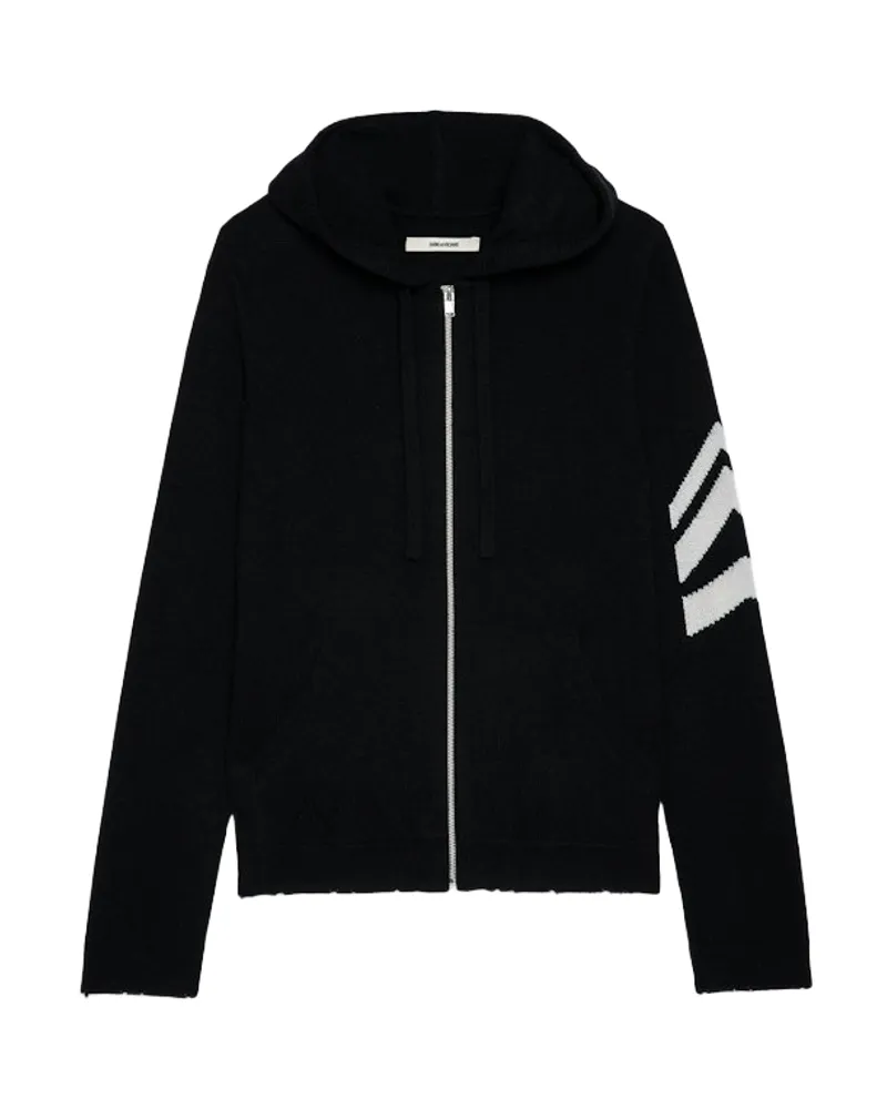 Zadig & Voltaire Cardigan Clash 100% Kaschmir Schwarz