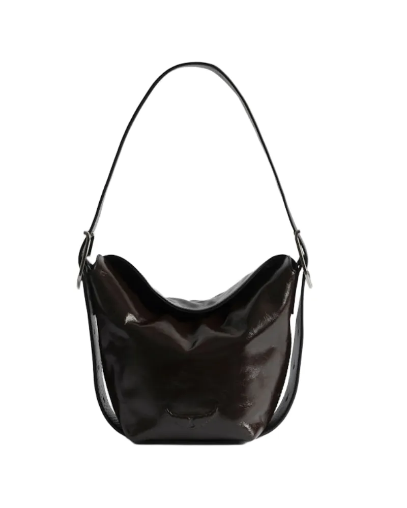 Zadig & Voltaire Baby Jane Vintage Patent Tasche Braun