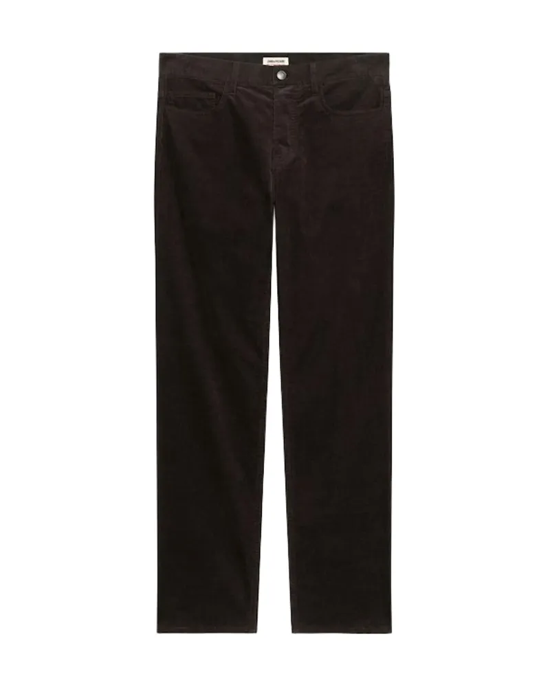 Zadig & Voltaire Steeve Hose Samt Braun