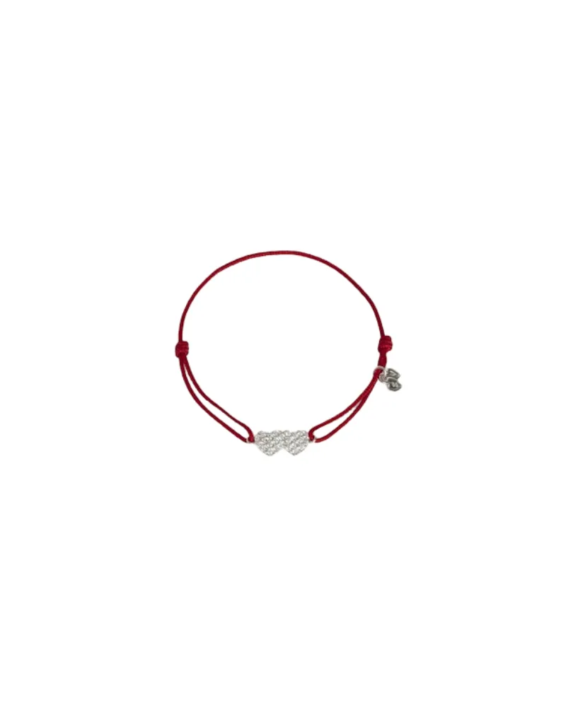 Zadig & Voltaire Armband Zadig Link Heart Strass Rot