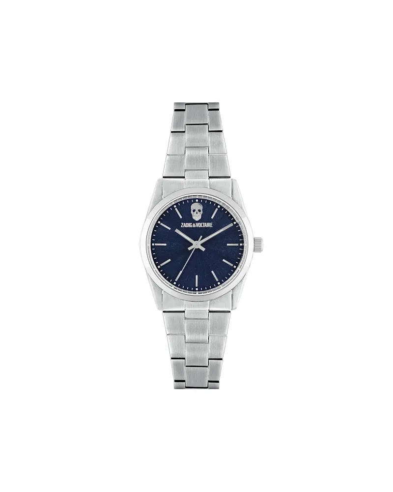 Zadig & Voltaire Zadig Blue Dial Uhr Grau