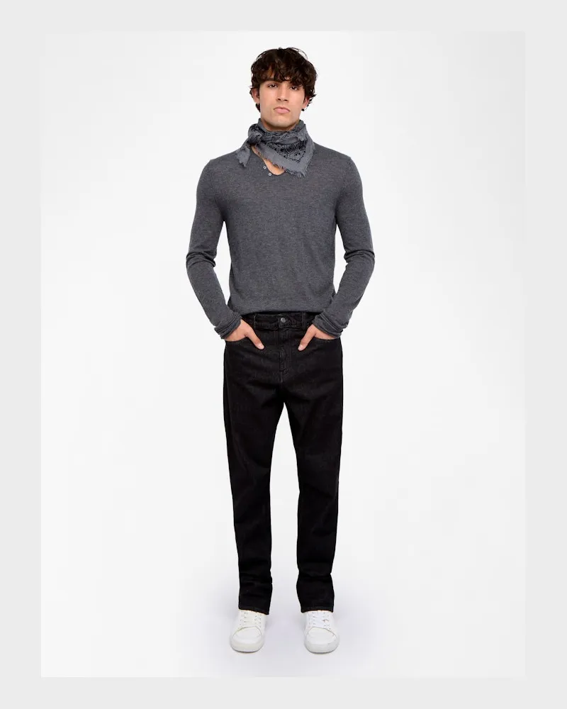 Zadig & Voltaire Pullover Monastir 100% Kaschmir Charcoal