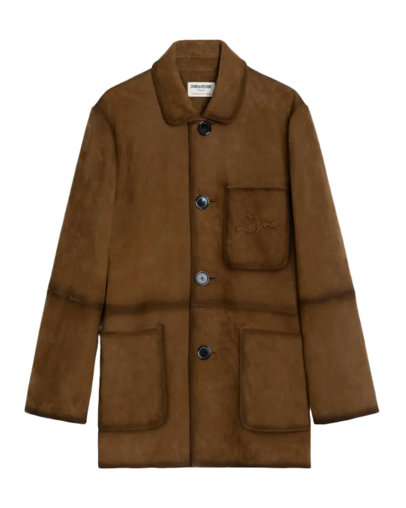 Zadig & Voltaire Venezia Lederjacke Braun