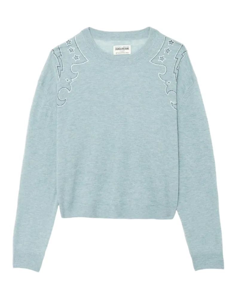 Zadig & Voltaire Pullover Swapy 100% Kaschmir Blau