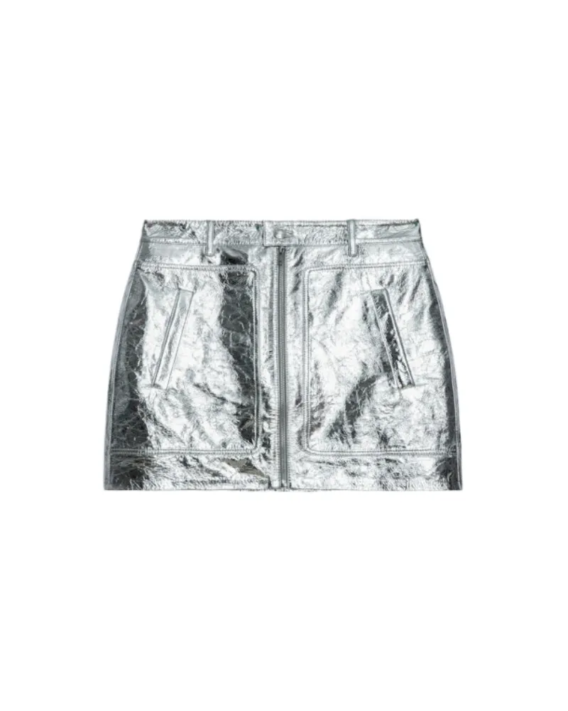 Zadig & Voltaire Lederrock John Silber