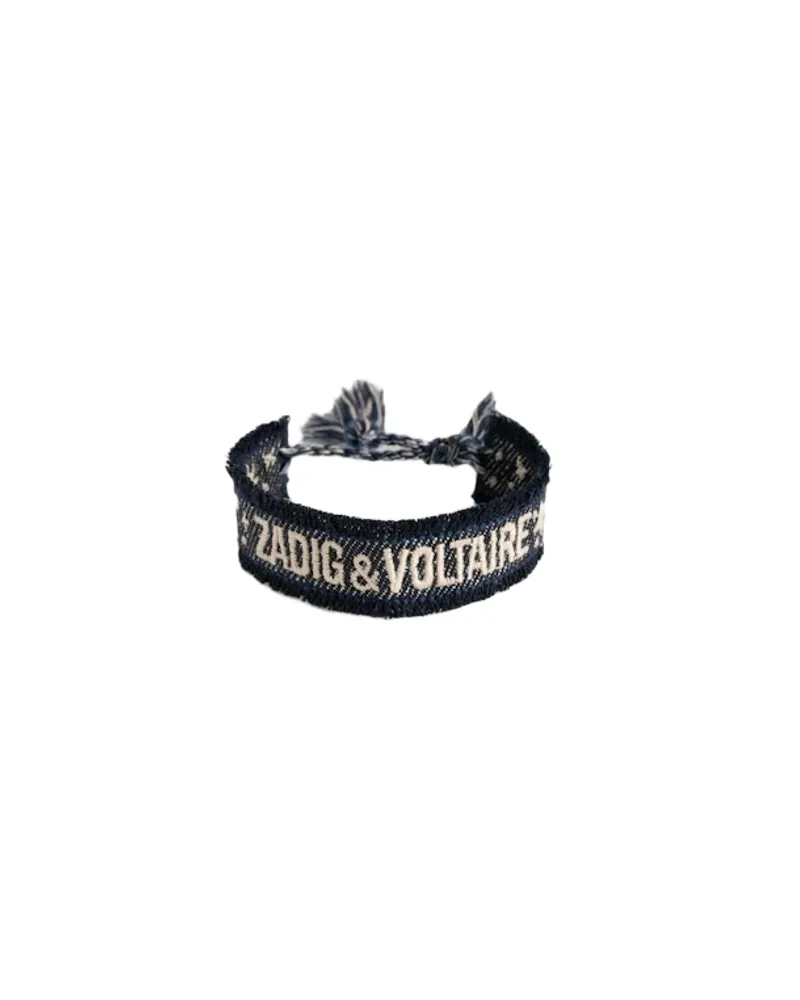 Zadig & Voltaire Zadig Gewebtes Armband Blau