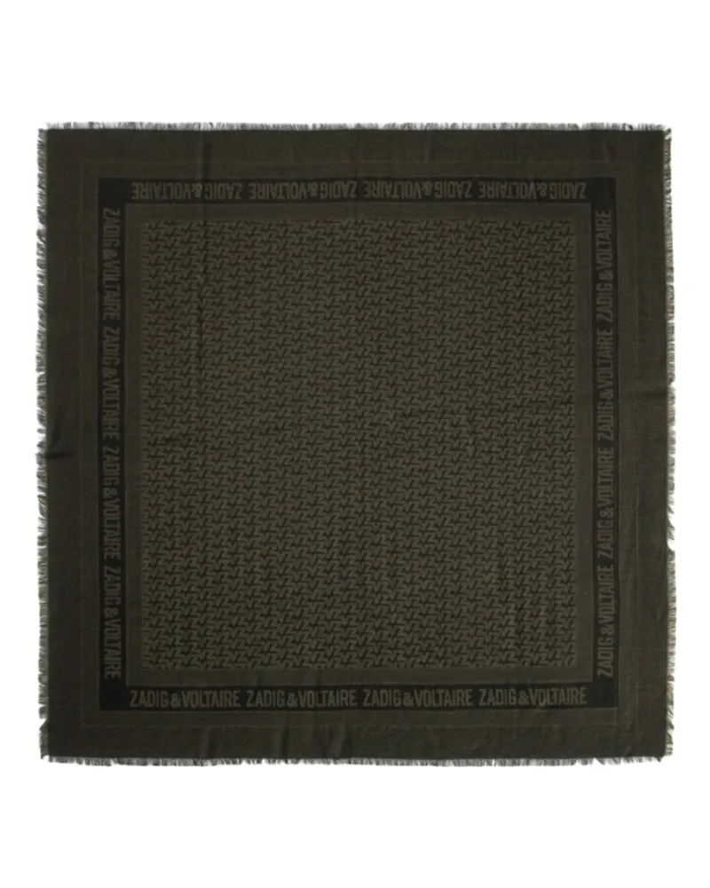 Zadig & Voltaire Schal ZV Initiale Glenn Kaki