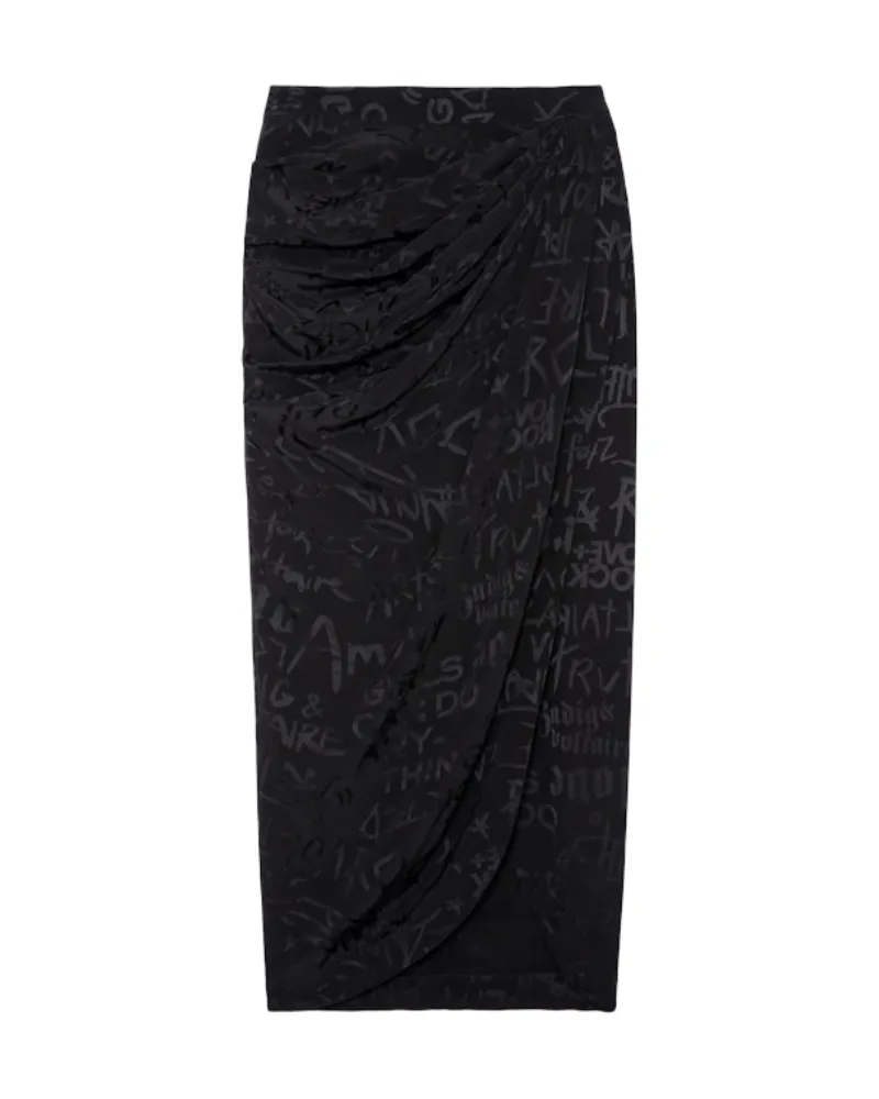 Zadig & Voltaire Rock Jamelia 100% Seide Schwarz