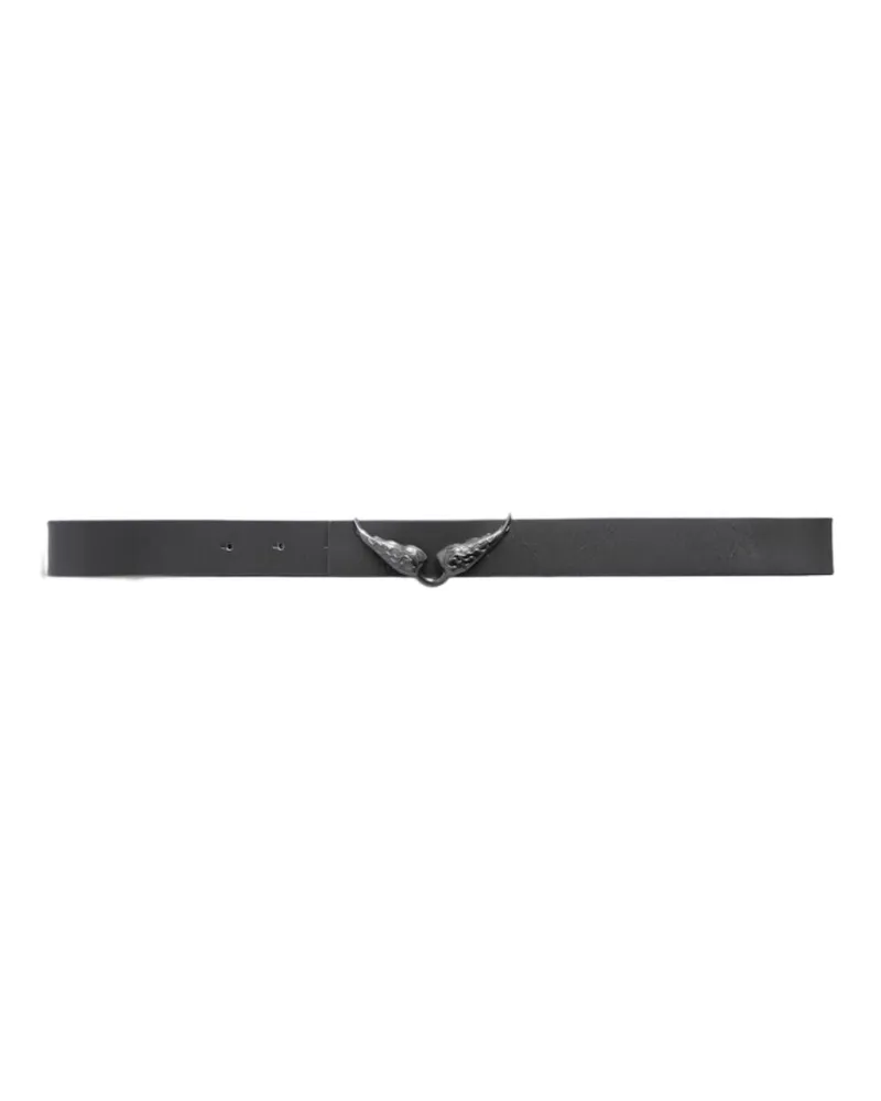 Zadig & Voltaire Gürtel Rock Reversible Vintage 30mm Grau