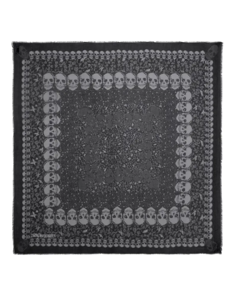 Zadig & Voltaire Schal Kerry Garden 135 Schwarz