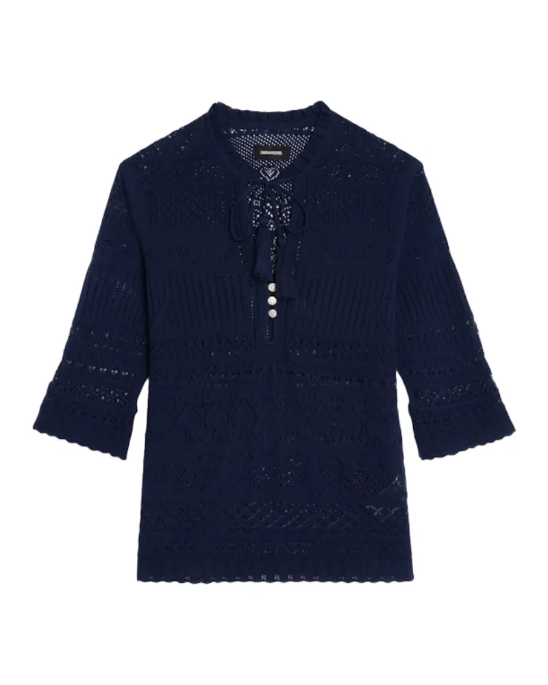 Zadig & Voltaire Top Mem Blau