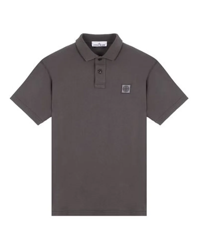 Stone Island Polo Blau Baumwolle 