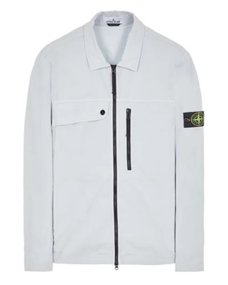 Stone Island Hemden Grau Baumwolle 