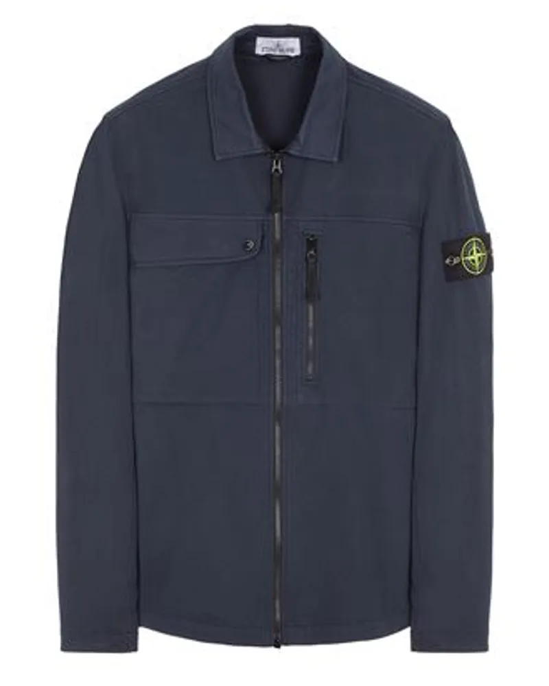 Stone Island Hemden Grau Baumwolle 