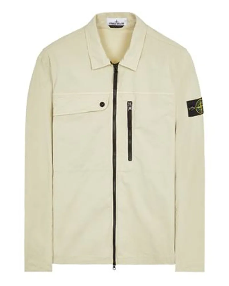 Stone Island Hemden Grau Baumwolle 