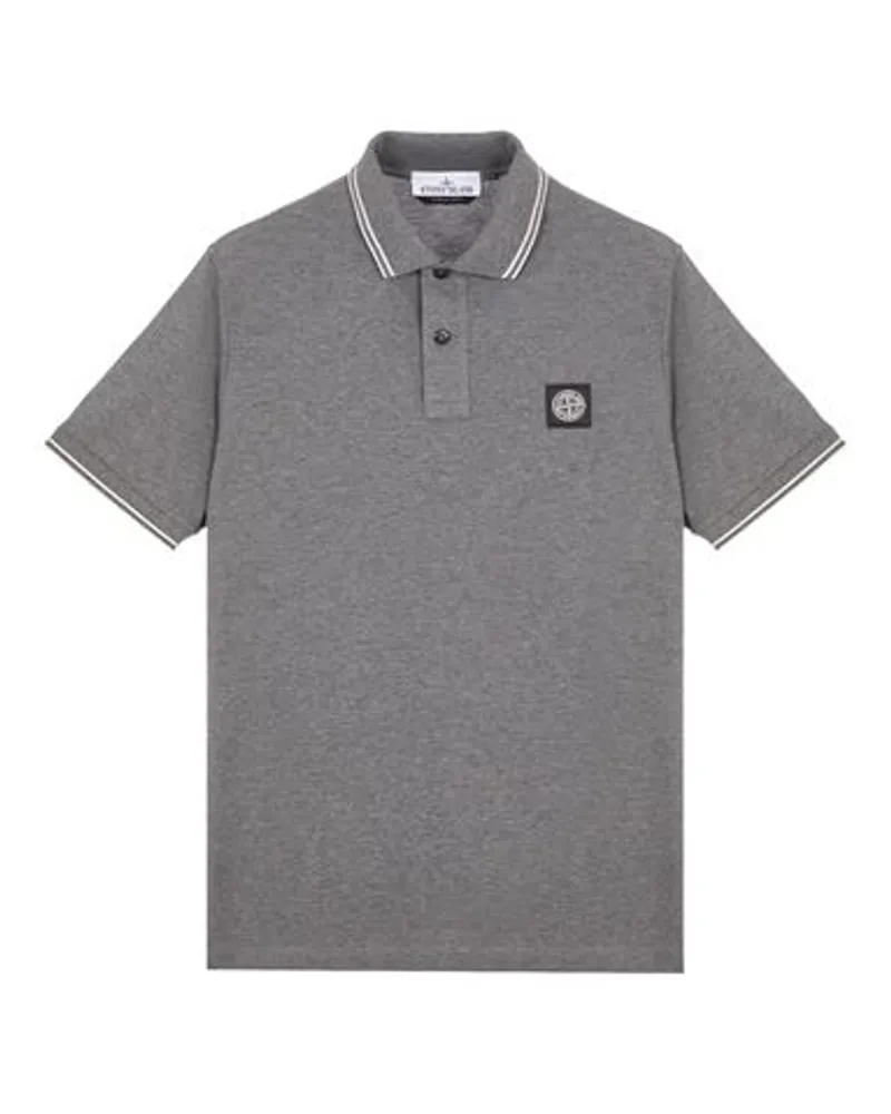 Stone Island Polo Schwarz Baumwolle 