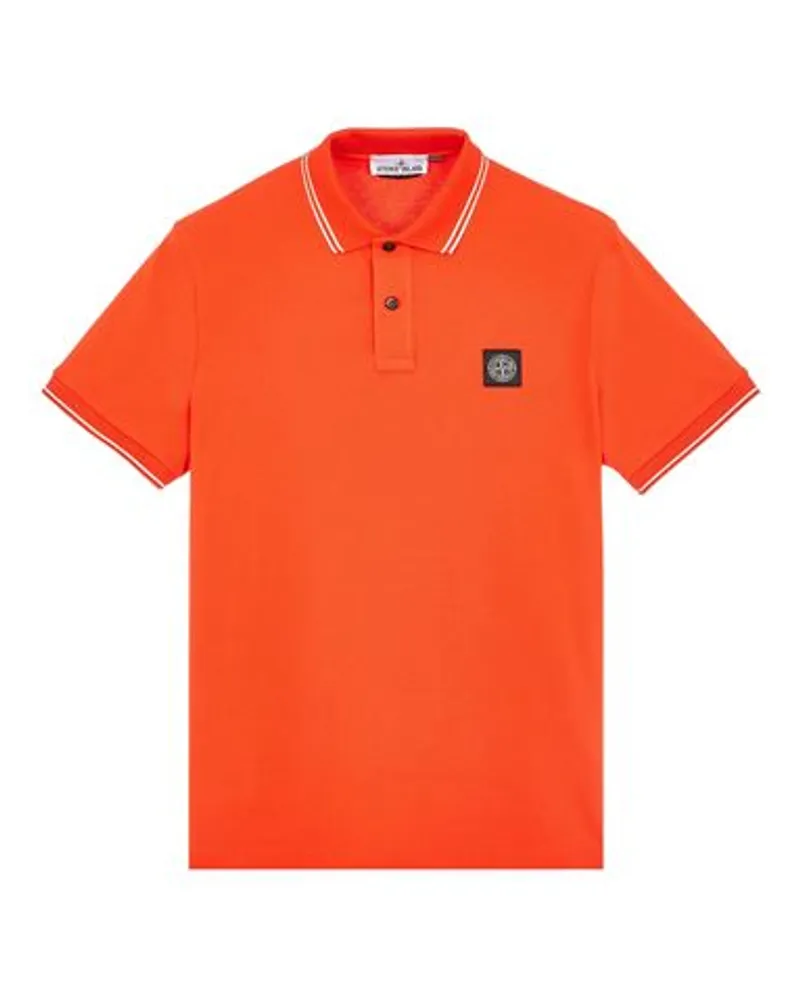 Stone Island Polo Schwarz Baumwolle 