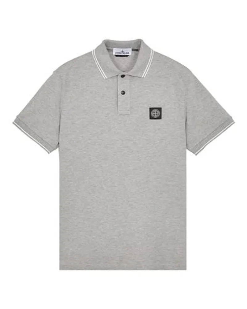 Stone Island Polo Schwarz Baumwolle 