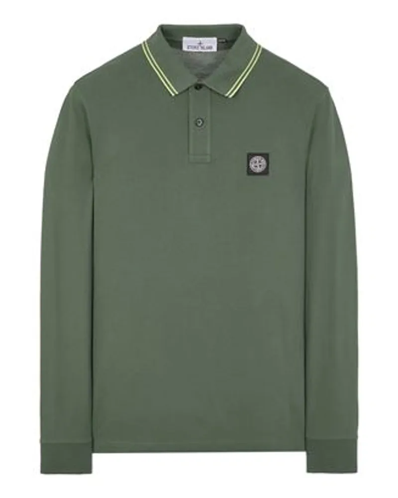 Stone Island Polo Blau Baumwolle 