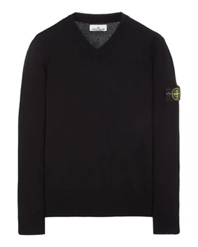 Stone Island Sweater Schwarz Wolle 