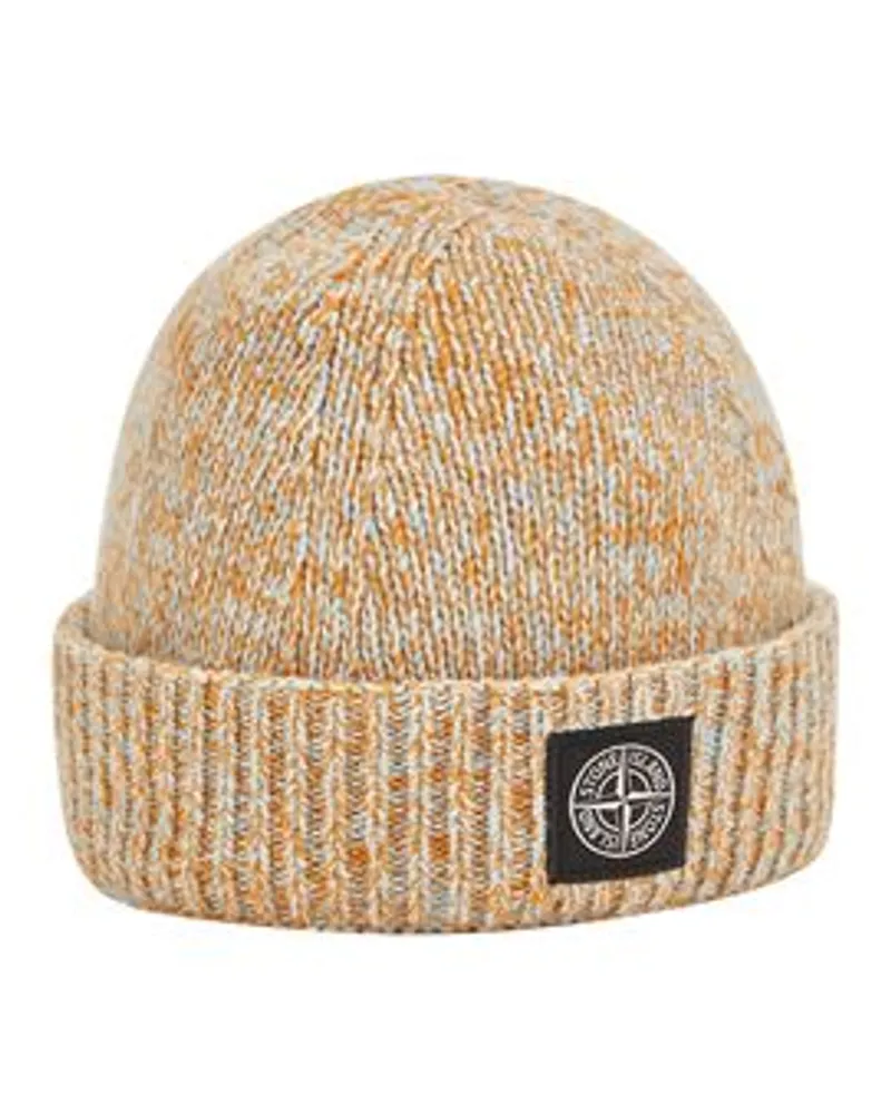 Stone Island Cap Weiß Wolle 