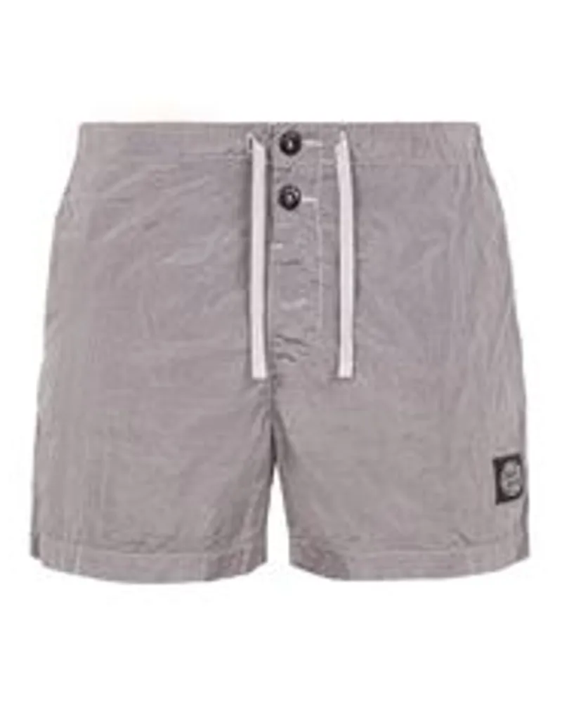 Stone Island Badeshorts Gelb Polyamid 