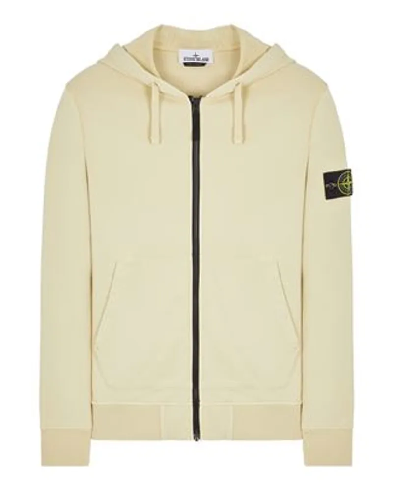 Stone Island Sweatshirt Gelb Baumwolle 