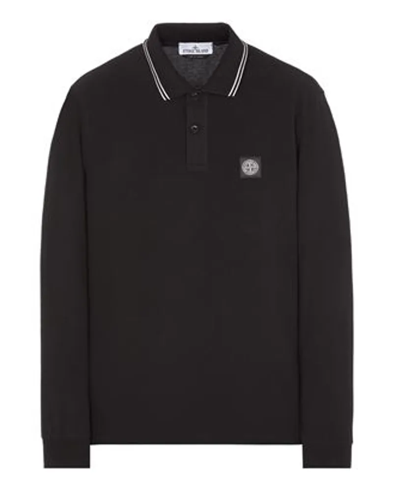 Stone Island Polo Blau Baumwolle 