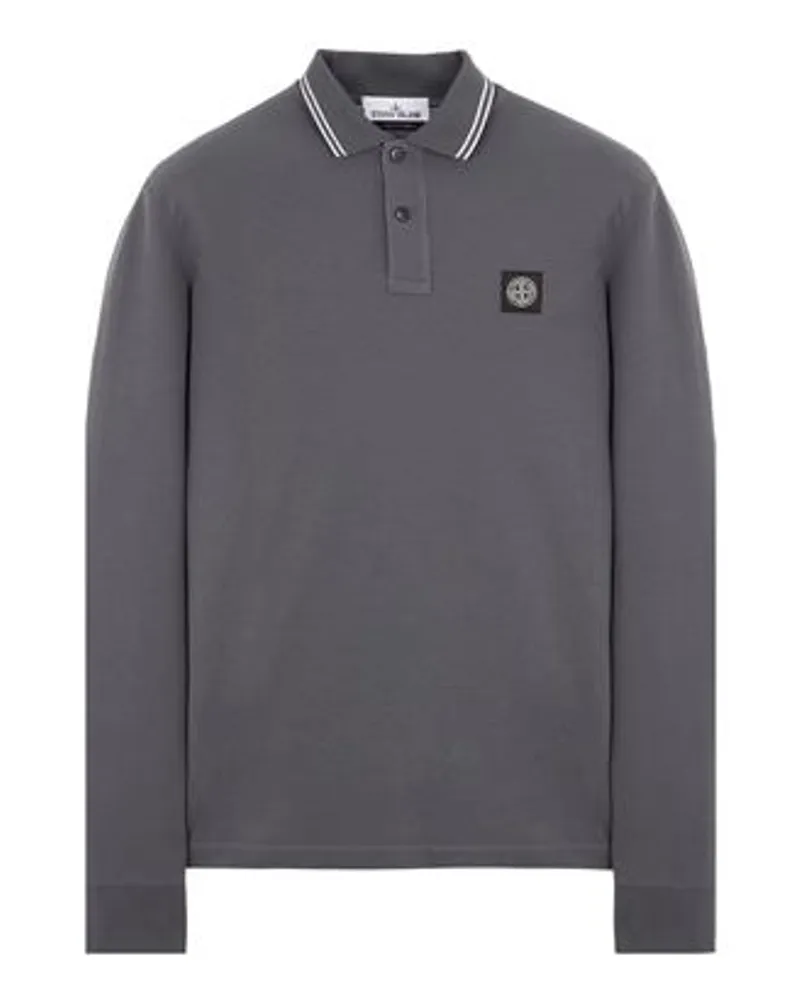 Stone Island Polo Blau Baumwolle 