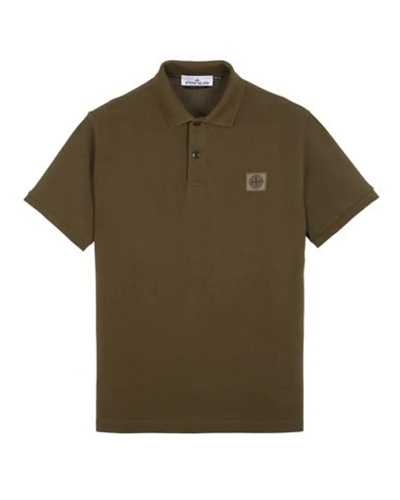 Stone Island Polo Orange Baumwolle 