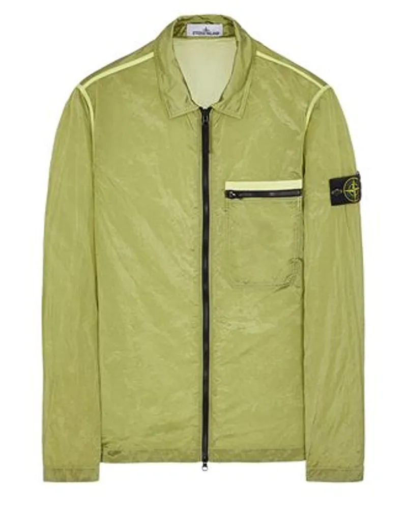 Stone Island Hemden Grün Polyamid 