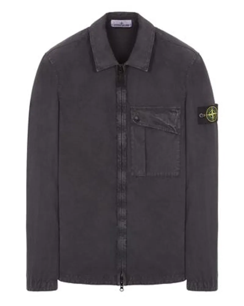 Stone Island Hemden Grün Baumwolle 