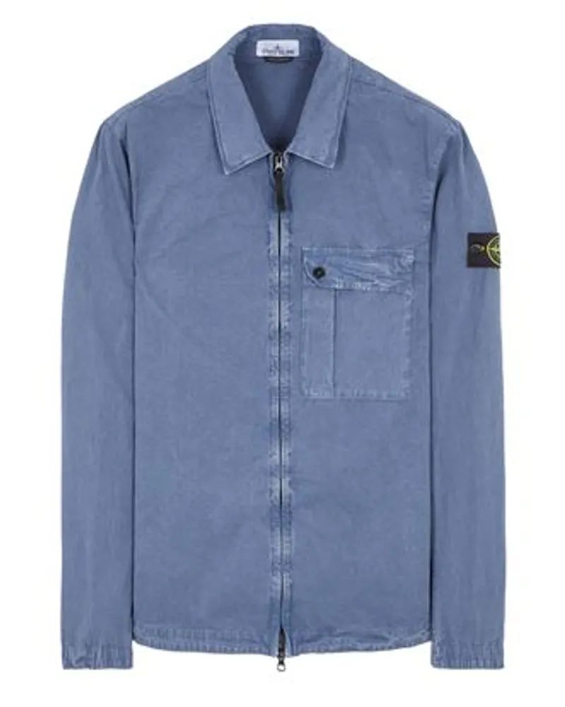 Stone Island Hemden Grün Baumwolle 