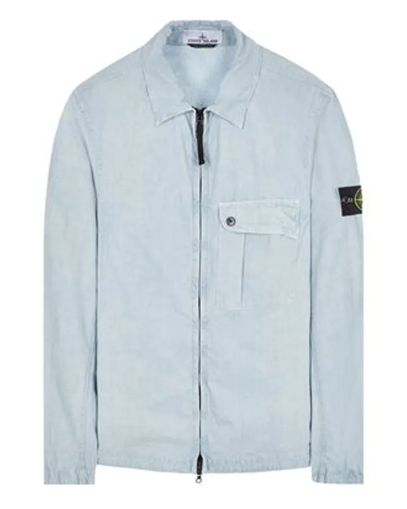 Stone Island Hemden Grün Baumwolle 