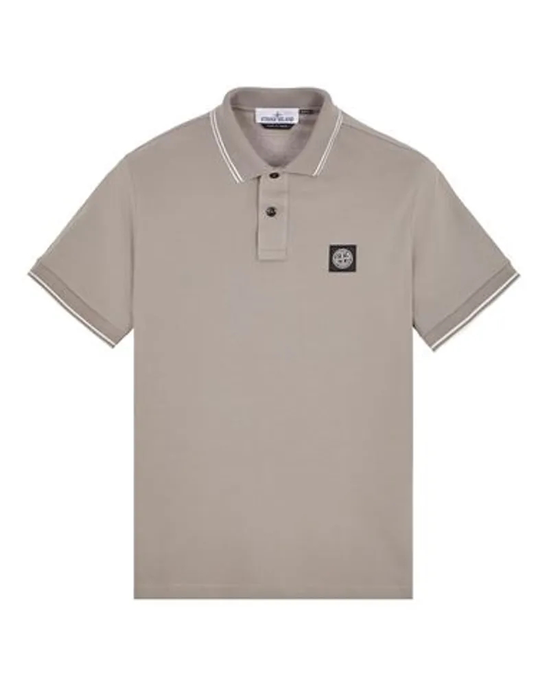 Stone Island Polo Grün Baumwolle 