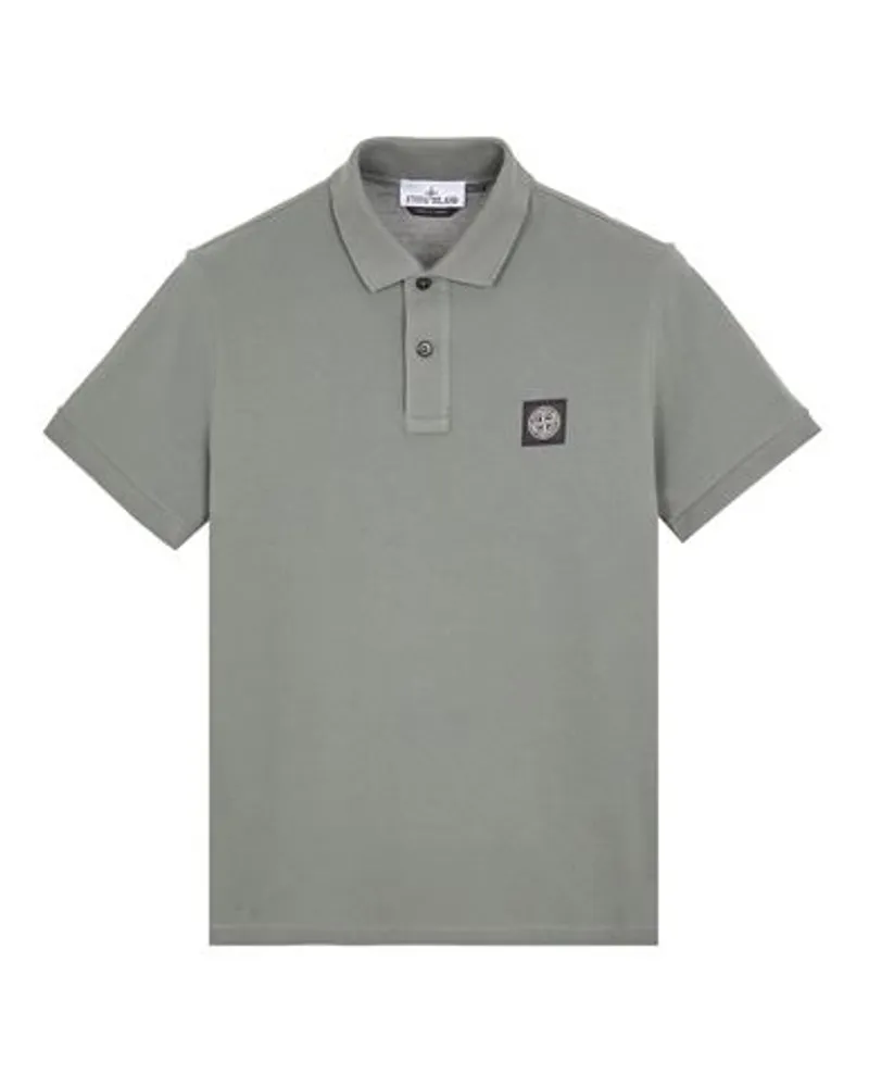 Stone Island Polo Blau Baumwolle 