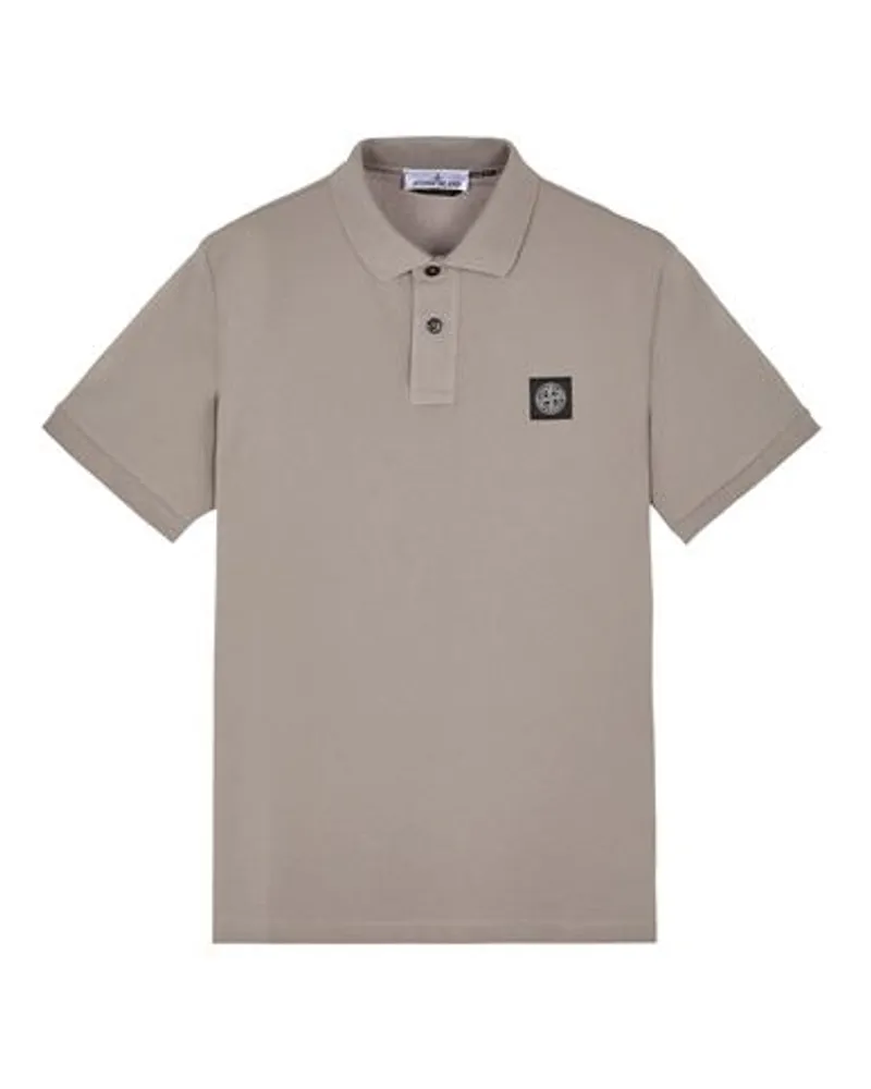 Stone Island Polo Blau Baumwolle 