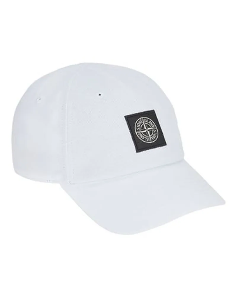 Stone Island Cap Weiß Baumwolle 