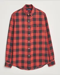 Ralph Lauren Double Face Custom Fit Check Shirt Red/Black Schwarz